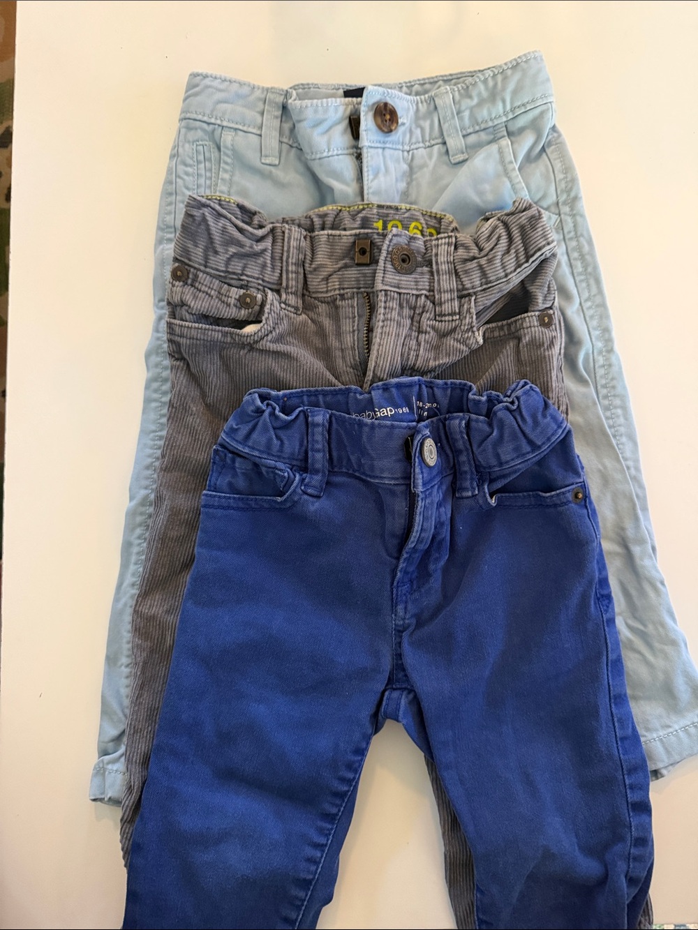 GAP Kids Pants - Blue, Gray, Light Blue
